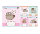 Тетради цветные Тетрадь школьная 18 листов линия YES Pusheen Weekend Комплект 5 шт - изображение 1