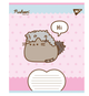 Тетради цветные Тетрадь школьная 18 листов линия YES Pusheen Weekend Комплект 5 шт - изображение 2