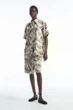 Сорочка жіноча лляна COS botanical-print short-sleeve linen shirt 1231880001 Eur 36 Бежево-Коричневий - изображение 6