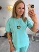 Жіночий спортивний костюм з турецької двонитки ментоловий 46-48 (KS-255) - изображение 5