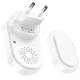 Дверний дзвінок Hoco HI25 wireless doorbell (6 month, 20m) White - зображення 4