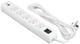 Подовжувач мережевий 2E 3м, 5xТипF, 16A, 1xUSB-A,1xUSB-C, фільтр, білий (649499) - зображення 1