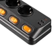 Подовжувач мережевий 2E 3м, 6xТипF, 16A, 2xUSB-A, 1x USB-C фільтр, чорний (649503) - изображение 7