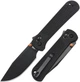 Нож раскладной CJRB Pyrite J1960-BBK Nitro-V button lock Черный G10 EDC (27980496) - изображение 7