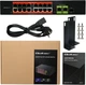 Комутатор Qoltec SWITCH Fast Ethernet PoE 16 x RJ45 PoE / 2 x RJ45 Uplink / 1 x SFP 250W 1000 Mbps (5901878522913) - зображення 6