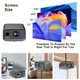 Проектор Everycom Cubelite Ultra 3800 ANSI люмен, MEMC, 4K 60fps на Android 15, Wi-Fi, Bluetooth, для дому та офісу, IPTV, фільмів, Megogo, промокоди на ТБ (Everycom Cubelite Ultra 2100 ISO HI3751 V660 A55*8 Core TOUYINGER Q13W) - зображення 7