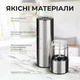 Мельница для соли и перца Электрическая автоматическая мельница для специй измельчитель с подсветкой, солонка перечница перцемолка на батарейках Kayfovo CX503 - изображение 3