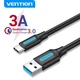Дата кабель USB 3.0 AM to USB-C 1.5m black VENTION (COZBG) - зображення 3