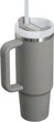 Термочашка стальная с двойной вакуумной изоляцией Stanley Quencher H2.0 Flowstate 0,89 л Stone - изображение 3