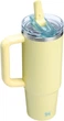 Термочашка стальная с двойной вакуумной изоляцией Stanley Quencher ProTour Flip Straw 0,89 л Pomelo - изображение 2