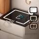 Умная прикроватная тумба QYJXF02 со встроенным кодовым сейфом, Bluetooth-колонкой и USB, сенсорная подсветка, экокожа, серая - изображение 5