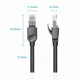 Патч-корд 3м, UTP cat 6 RJ-45 black VENTION (IBNBI) - зображення 8
