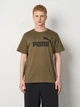 Футболка хлопковая длинная мужская Puma Essentials Foundation 68253381 2XL Loden Green (4069161736025) - изображение 1