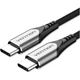 Дата кабель USB-C to USB-C 2.0m aluminum gray Vention (TADHH) - изображение 1