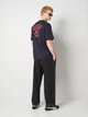 Футболка хлопковая длинная мужская Puma Essentials Graphics 69202316 M New Navy с принтом (4069161715327) - изображение 3