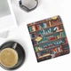 Обложка чехол с ремешком для руки kwmobile Flip Handstrap для PocketBook 700K3 Era Color Library Motto - изображение 7