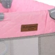 Манеж El Camino ME 1096 ACTIVE Pink Gray (прямокутний, 2колеса, вхід-змійка, кишеня, кільце 2шт) - изображение 3