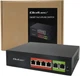 Комутатор Qoltec SWITCH Fast Ethernet PoE 4 x RJ45 PoE / 2 x RJ45 Uplink 65W 100 Mbps (5901878522890) - зображення 6
