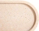 Декоративна таця Homla Onda овальна з текстурою травертину бежева 25x12x1,5 см (5906496765650) - зображення 2