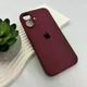Чохол Silicone Premium case з захистом камери для iPhone 16 Full Camera Protective bordo 2260 - изображение 2