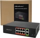 Комутатор Qoltec SWITCH Fast Ethernet PoE 8 x RJ45 PoE / 2 x RJ45 Uplink 120W 100 Mbps (5901878522906) - зображення 6