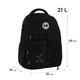 Рюкзак шкільний з ущільненою спинкою GoPack Education GO26-184L-3 з олівцями Kite 18 кол. (000996051) - зображення 3