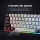 Клавіатура ігрова бездротова GamePro GK935 Wireless LED Black з RGB підсвічуванням, компактна геймерська клавіатура 68 клавіш для ПК - зображення 8