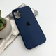 Защитный чехол-накладка Silicone Full Case AA Open Cam для Apple iPhone 17 Dark Blue (FullOpeAAi17-7) - изображение 4