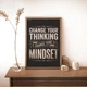 Мотивационный постер Change Your Thinking Change Your Mindset А3 30х42 см (MOTN019_А3) - изображение 4