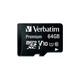 Карта памяти Verbatim 64GB microSDHC Class 10 (44084) Verbatim 44084 925150 - изображение 2