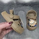 Кроксы сабо детские для мальчика Dago Style песочные пена ЭВА 28р (18 см) 7149 - изображение 4