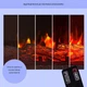 Електрокамін KLARSTEIN Studio Light & Fire 3 Smart MDF (10038384) - зображення 7