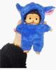 М'яка іграшка-мавпочка Мончічі (Monchhichi) у костюмі Стіча, висота 20 см - зображення 2
