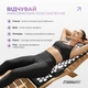 Массажный коврик Easyfit с подушкой (мат акупунктурный-аппликатор Кузнецова + валик-массажер для тела: спины, поясницы, шеи, ног, стоп, головы) Черный с белым EF-2709 - изображение 5