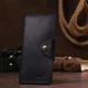 Бумажник мужской из винтажной кожи SHVIGEL 16165 Черный - изображение 7