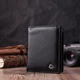 Бумажник вертикального формата из натуральной кожи ST Leather 22474 Черный - изображение 7