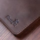 Винтажное кожаное портмоне Shvigel 16601 Коричневый - изображение 8