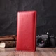 Вертикальный женский кошелек на магнитах из натуральной кожи ST Leather 22539 Красный - изображение 5