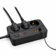 Подовжувач мережевий EU 1.5 м з таймером 1–24 год, 3 розетки, 3 USB та 3 Type-C, настільний Power Strip - зображення 1