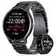 Мужские Умные Часы Uwatch Черные Со Стальным Браслетом И Сенсорным Tft Дисплеем 1.28" Фитнес-возможности Bluetooth 4.0 (385082) - изображение 1