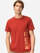 Футболка хлопковая длинная мужская Camel Active T-shirts 1/2 sleeves 409700-7T27-56 L Красная с принтом (4063366240226) - изображение 1
