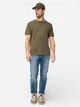 Футболка хлопковая длинная мужская Camel Active T-shirts 1/2 sleeves 409700-9T87-35 2XL Оливковая (4063366266325) - изображение 3
