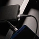 Кабель BOROFONE BX32 USB to Type-C 2.4A, 1m, нілон, алюмінієві+TPE connectors, Black (6931474710451) (20505) - зображення 4
