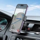 Автотримач для телефону BOROFONE BH92 Grand one-button car holder(air outlet) Black (6941991103681) (20491) - зображення 8
