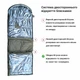 Великий армійський зимовий тактичний спальний мішок ковдра спальник Omni-Heat 240*90 DERBY CMK400-90 khaki - зображення 7