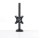 Кронштейн для монитора 13–27" LOW MM4 Black настольное крепление VESA 75x75/100x100 до 7 кг поворотное наклонное - изображение 6