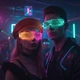 Rave очки с RGB LED подсветкой LOW Rave Pulse Розово-Синий (LOW-LEDGL-pinkblue) - изображение 2