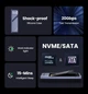 Внешний карман Ugreen CM559 20Gb/s M.2 SATA/NVMe SSD - изображение 2