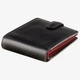 Портмоне чоловіче шкіряне Visconti TR35 Black Red — Захист RFID, шкіра NAPPA, на кнопці, ID документів, Подарунковий пакет, Чорний з Червоним - изображение 7