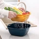 Миска с ситом для мытья овощей и фруктов 20×20,5×8 см - изображение 2